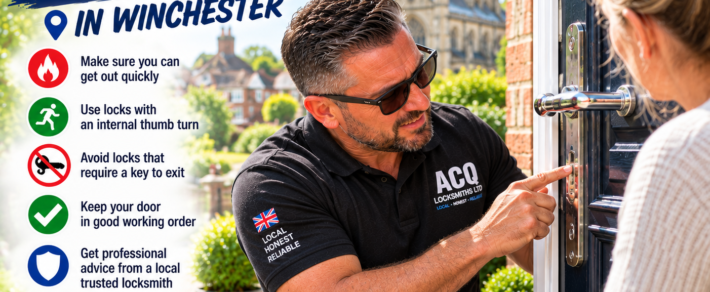Front Door Lock Fire Safety in Winchester